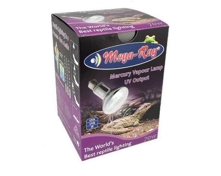 Mega-Ray Mercury Vapour UV Lamp - 70W